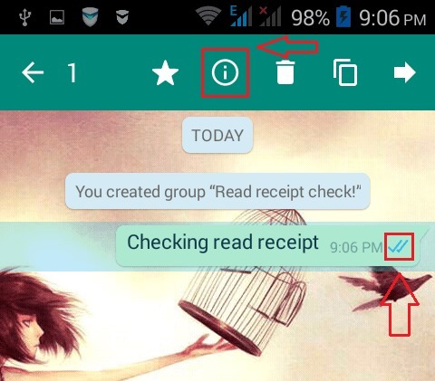 Whatsapp Read Receipt -vinkki, jota kukaan ei voi poistaa käytöstä