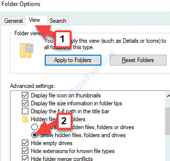 Opsi Folder Lihat File dan Folder Tersembunyi Tampilkan File, Folder, dan Drive Tersembunyi