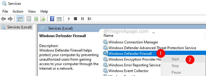 Windows Defender Güvenlik Duvarı
