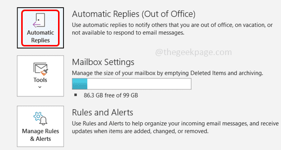 როგორ დავაყენოთ ავტომატური ოფისიდან პასუხის გაცემა Microsoft Outlook-ში