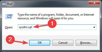 DLL свойств системы отсутствует в Windows 7