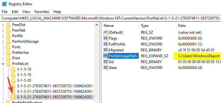profileimagepath startmeny vil ikke vise Windows Server