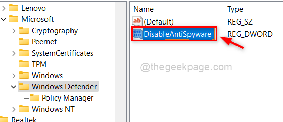 A Disableantispyware 11zon átnevezése és megnyitása