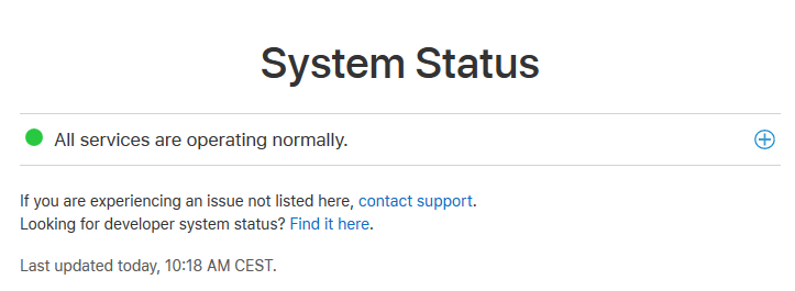 status sustava facetime macbook se nije mogao prijaviti