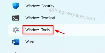 Windowsin työkalut Käynnistä-valikko 11zon