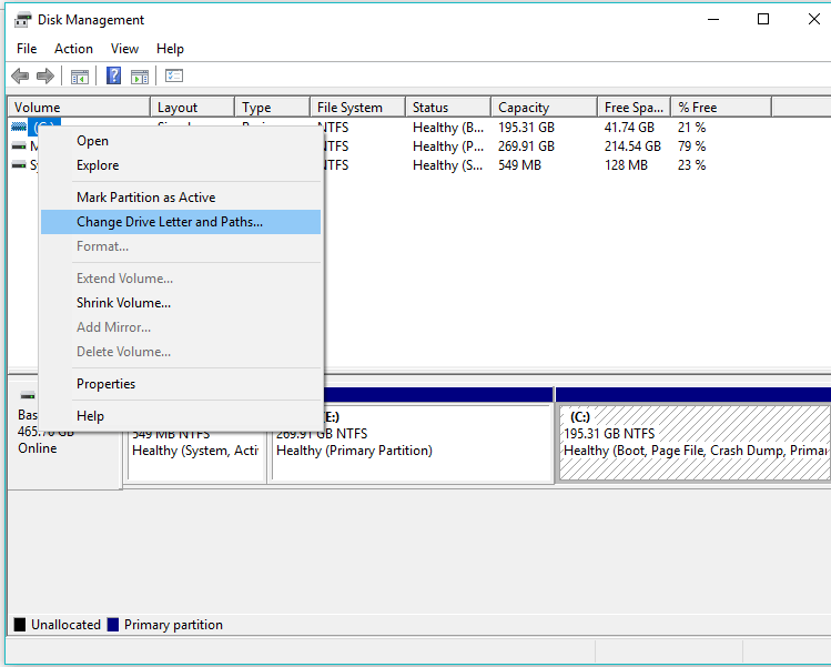 Windows ไม่สามารถเข้าถึงอักษรระบุไดรฟ์สำหรับเปลี่ยนดิสก์