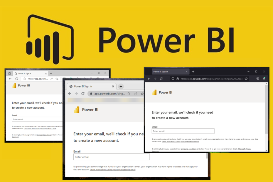 browser suportă power bi