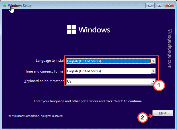 Angličtina Oprava Obnovenie systému Windows Výber jazyka Min. min