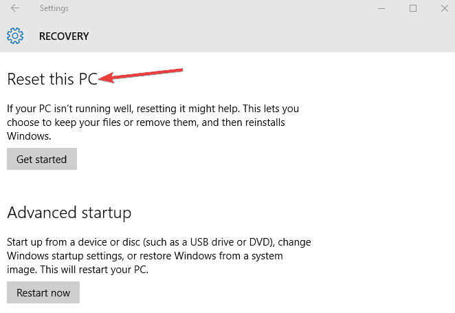 Chyba systému Windows 10 při druhém spuštění