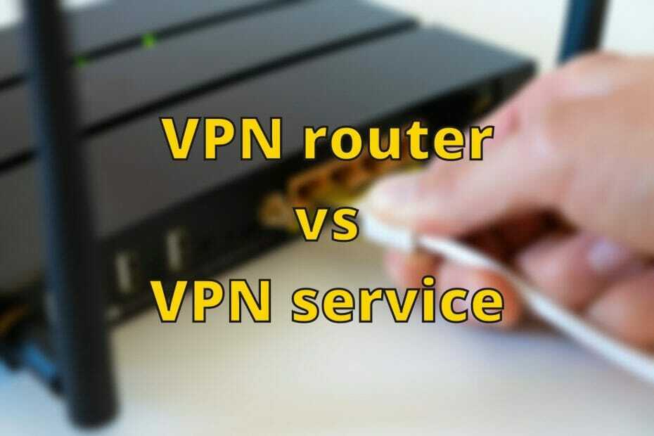 VPN usmerjevalnik vs VPN storitev
