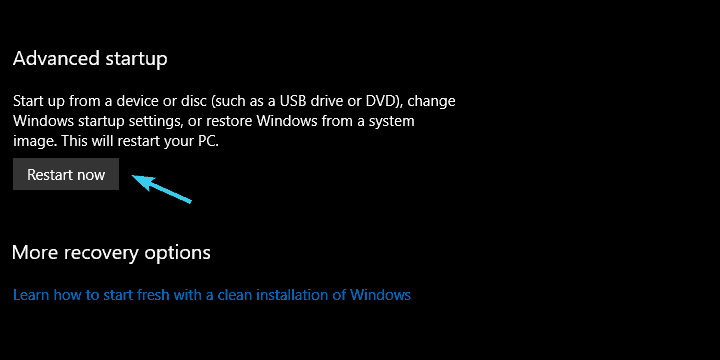 Ekrano mirgėjimas atnaujinus į „Fall Creators Update“