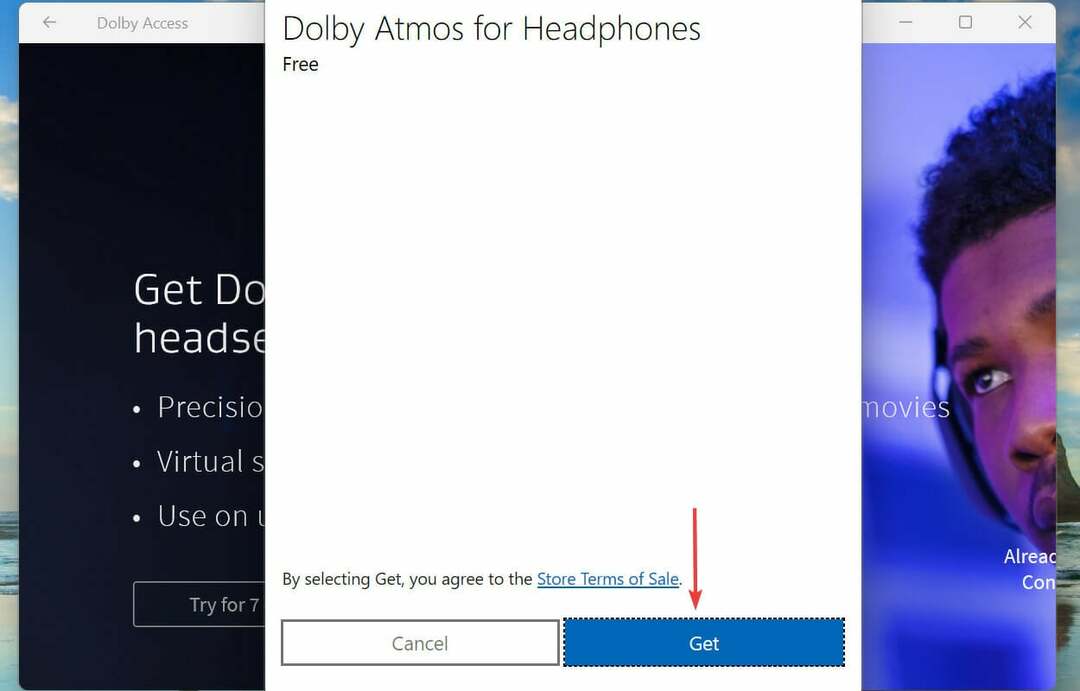 Uwierzytelnij się, aby całkowicie zainstalować Dolby Atmos Windows 11