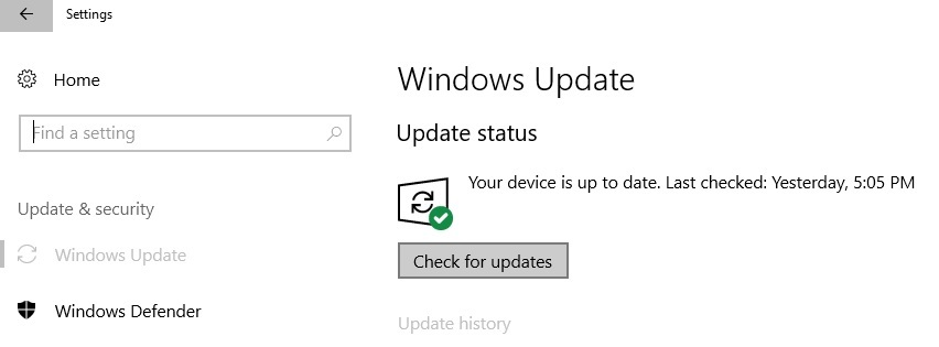 asenna Windows 10 -päivitykset