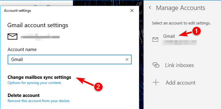 Mail-appen fungerer ikke i Windows 10 fortsætter med at gå ned