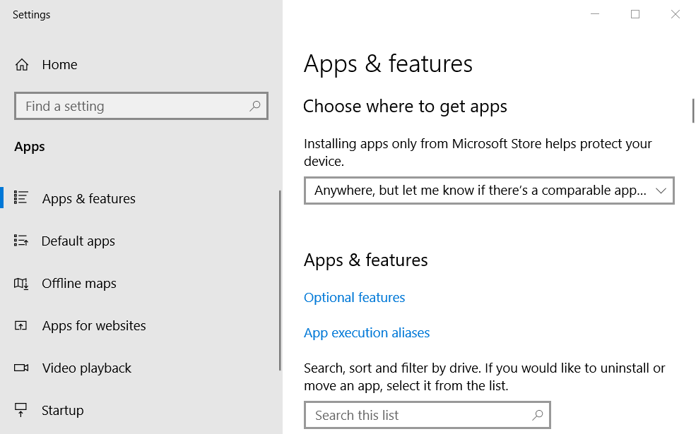 Karta Microsoft Word na kartě Aplikace a funkce není vaším výchozím programem pro prohlížení a úpravy dokumentů