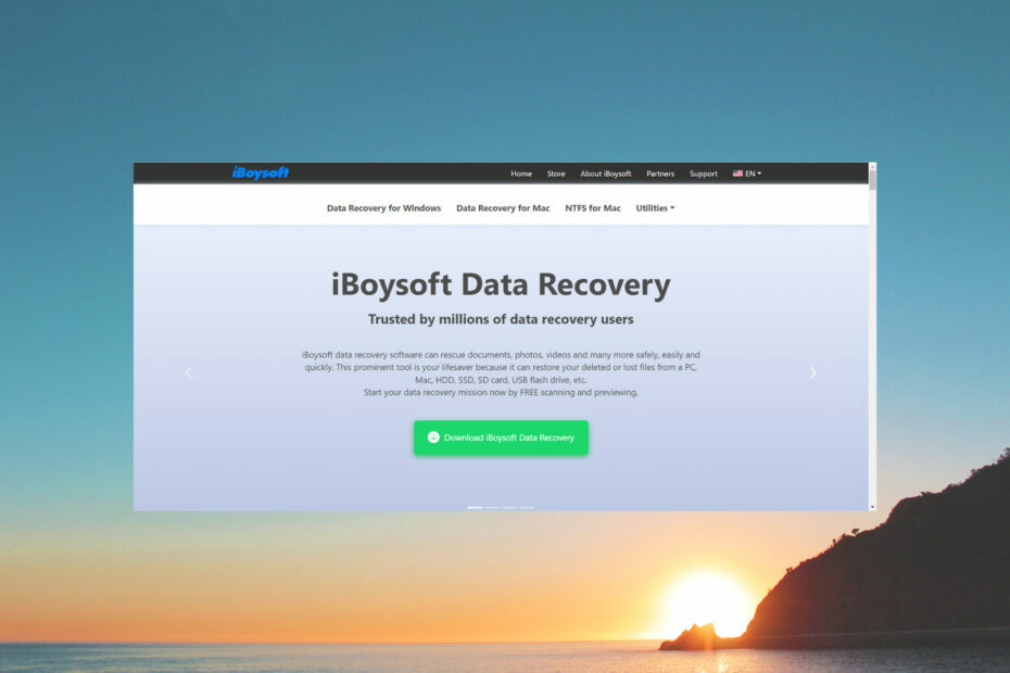 iBoysoft 데이터 복구 소프트웨어를 사용하여 데이터 검색