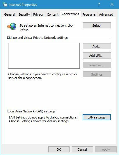 „err-connection-reset-lan-settings-1“