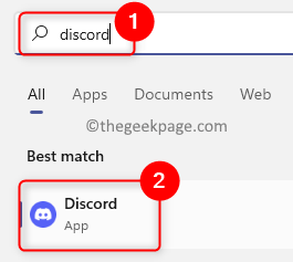 Windows Search Discord Мін