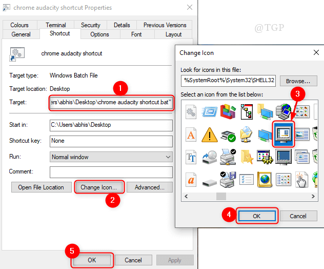 Symbolverknüpfung ändern Neu