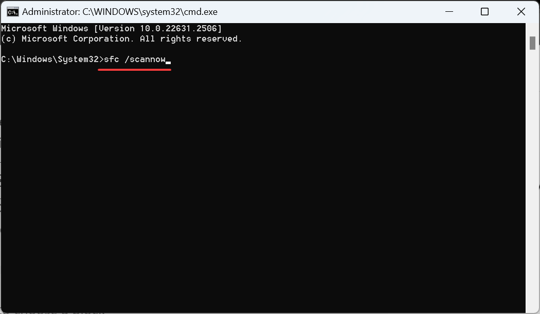 sfc сканиране за коригиране на фона на заключения екран се връща към син екран Windows 11