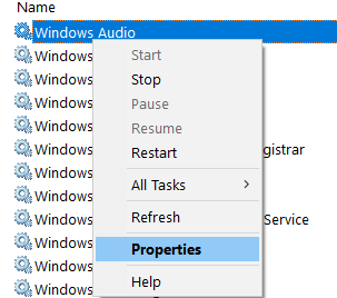 Windows აუდიო თვისებები მინ