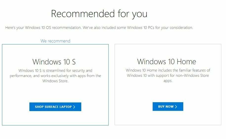 Windows 10 S versus Windows 10 Home: alle verschillen tussen de twee