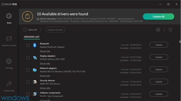 driverfix güncelleme ekran kartı sürücüleri