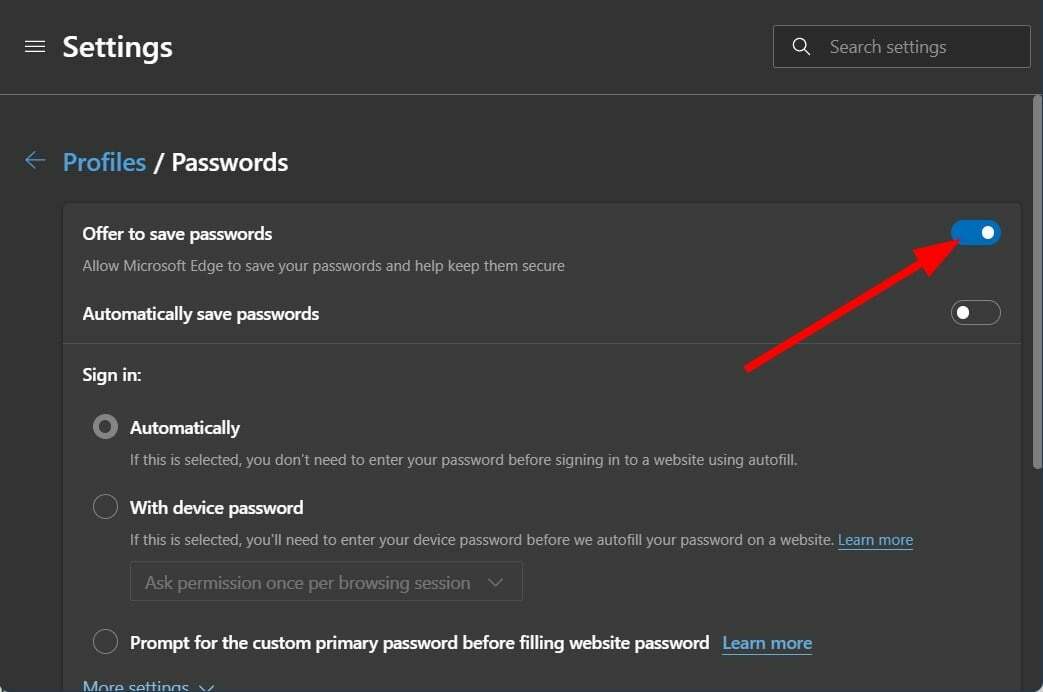 Τρόπος ενεργοποίησης και χρήσης του Microsoft Edge Password Manager