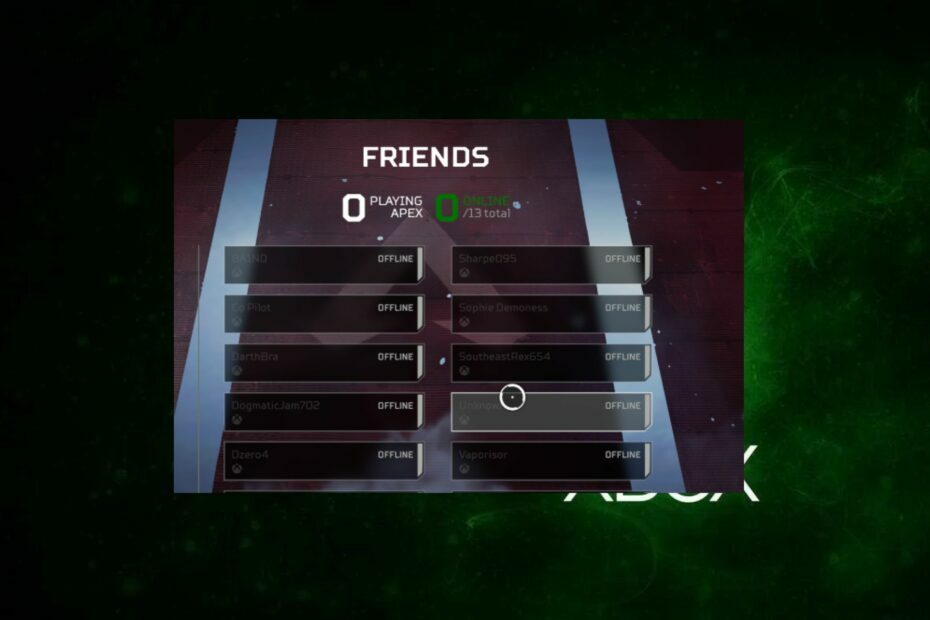 Xbox-Freundesliste ist verschwunden und wie man es behebt