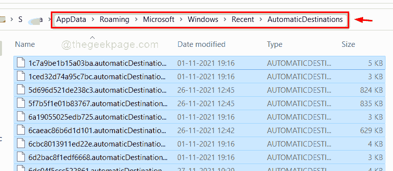 როგორ გავასუფთავოთ Jump Lists მონაცემები Windows 11-ში