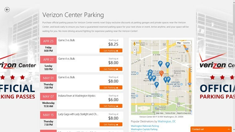 विंडोज 8 के लिए पार्किंग पांडा ऐप के साथ अग्रिम पार्किंग आरक्षित करें