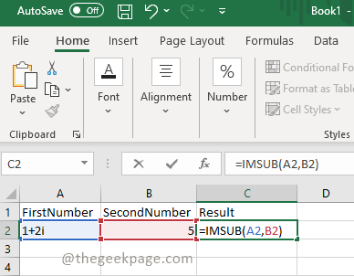 Kuinka käyttää IMSUB-toimintoa Microsoft Excelissä