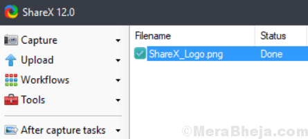 Sharex-opname