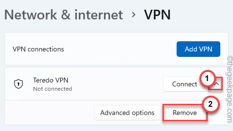 Verwijder VPN Min