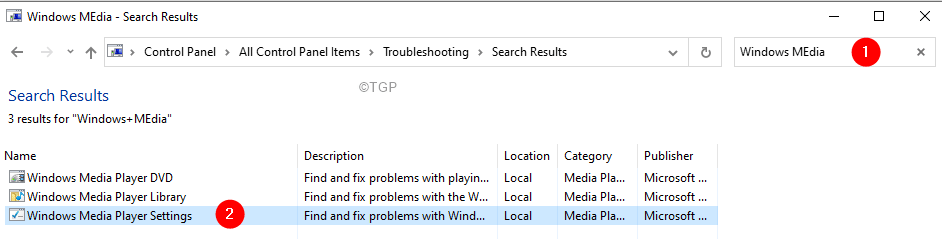 Windowsmedia-probleemoplosser Min