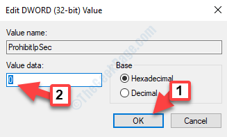 تحرير Dword (32 بت) بيانات القيمة 0 موافق