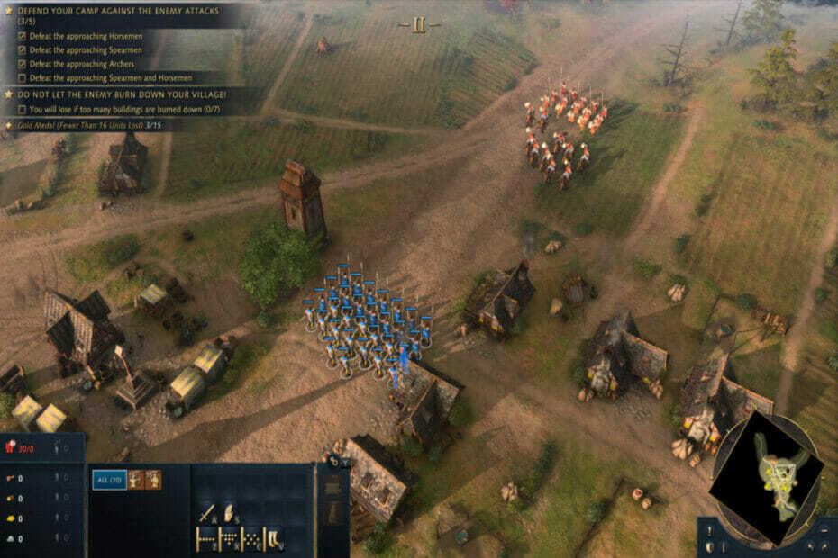 Snabbtangenter fungerar inte i Age of Empires 4