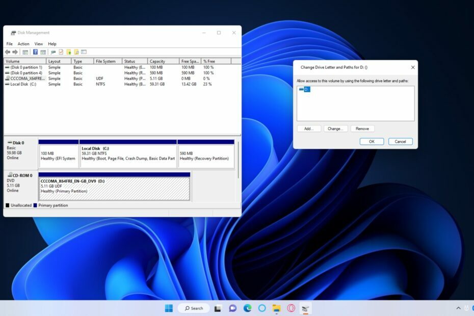 Windows 11 დისკის ასოს შეცვლა