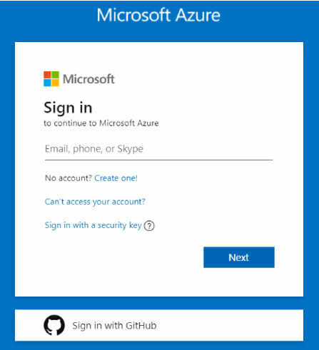 Prisijunkite prie „Microsoft Azure“