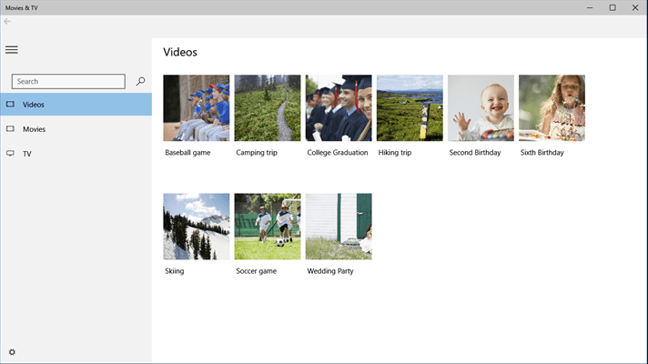 Filmek és TV A Windows 10 alkalmazás filmjavaslatokat és egyebeket hoz