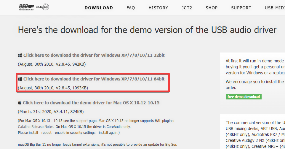 Аудіодрайвер USB для Windows 10 і 11: завантажте та встановіть
