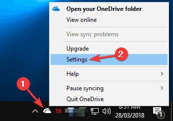 Počasna sinhronizacija OneDrive