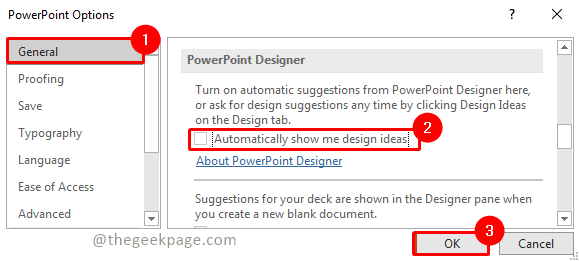 So deaktivieren Sie den Bereich „Designideen“ in Powerpoint