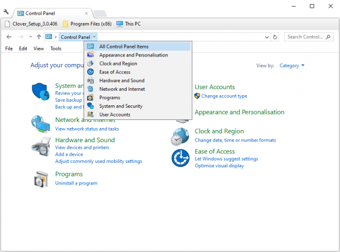Systemsteuerungsfenster-Outlook-Fehler 0x8004010f Windows 10