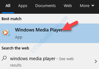 Ergebnis Klicken Sie auf Windows Media Player