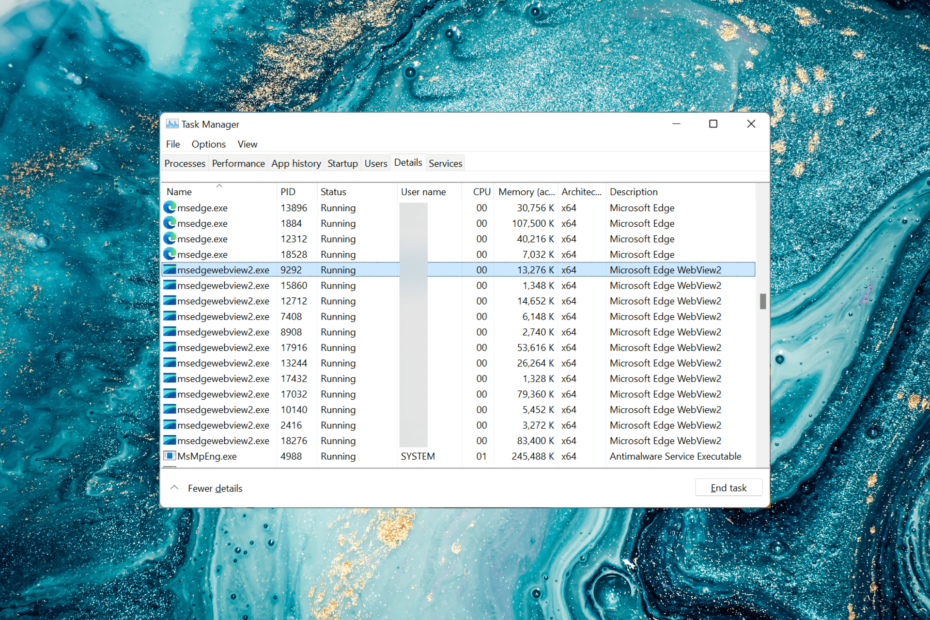 إصلاح استخدام MSedgewebview2.exe المرتفع لوحدة المعالجة المركزية في نظام التشغيل Windows 11