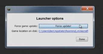 Priversti atnaujinti mygtuką atnaujinti „Minecraft Windows 10“