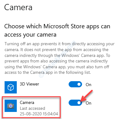 Vyberte, které aplikace z obchodu Microsoft Store mají přístup k fotoaparátu Fotoaparát se zapne