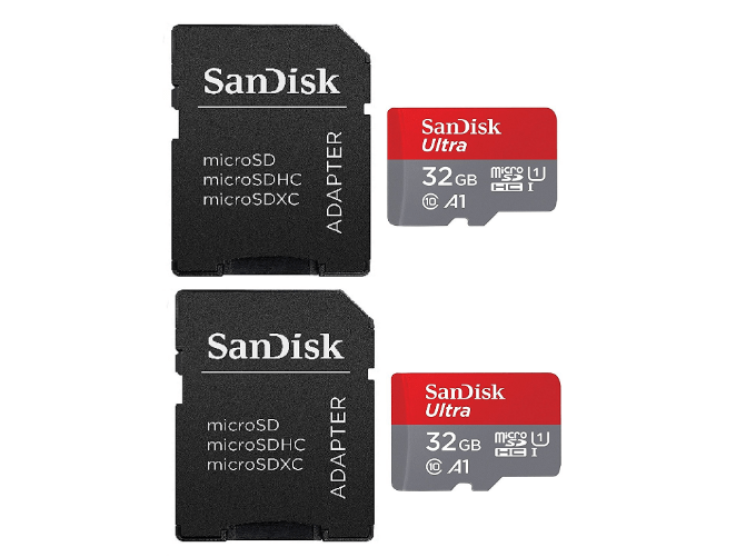 SanDisk 32 GB x2 (64 GB) MicroSD HC Ultra UHS-1 hukommelseskort