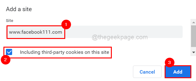 Digite URL incluindo cookies de terceiros Adicionar link 11zon